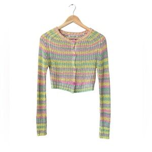 UO Celin Flower-Button Cardigan